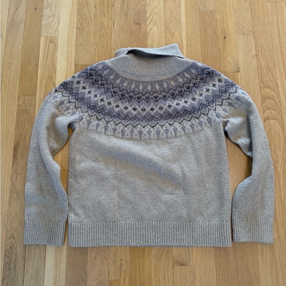 Talbots Haven Well Within Organic Cotton Blend Fairisle Sweater Retail $148 XS - Picture 12 of 16